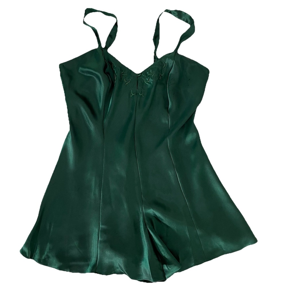 Cacique Nighty Lingerie Medium M Green Romper